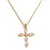 Celeste cross necklace
