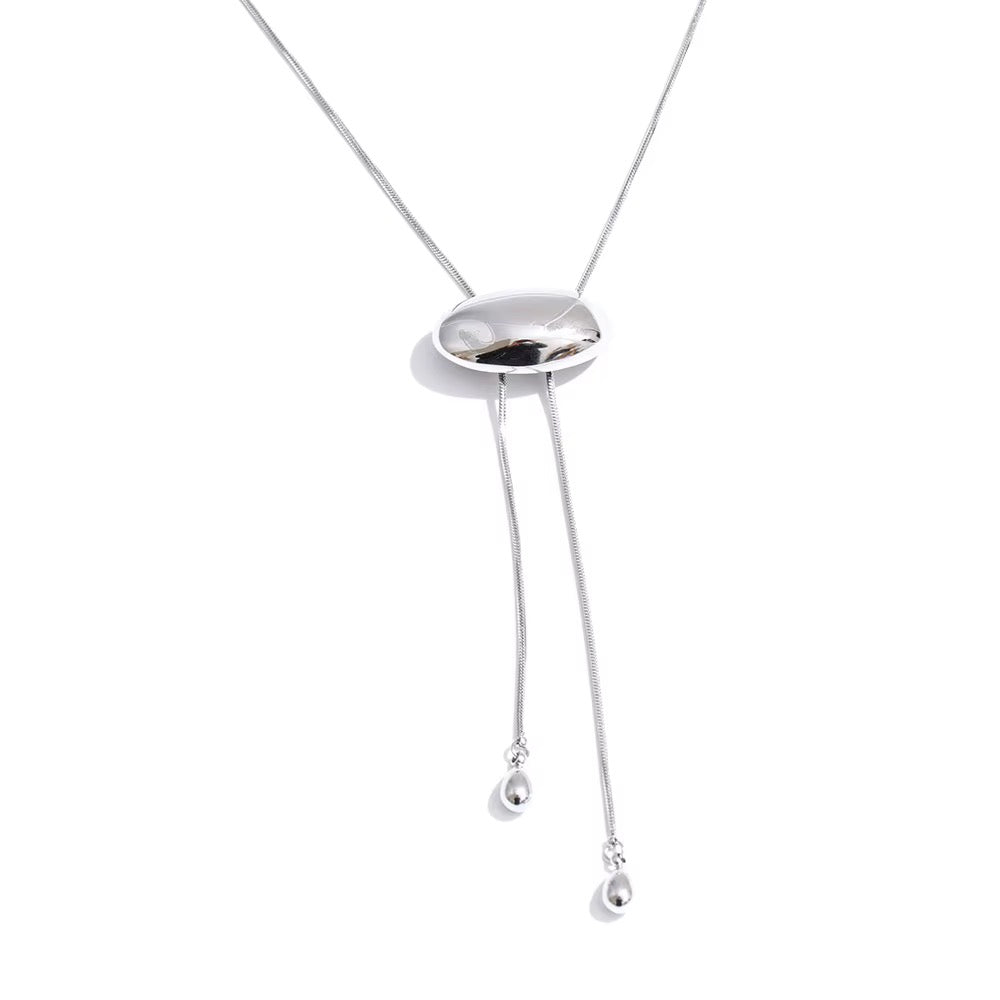 Onyx adjustable necklace