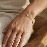 Dainty stone bracelet