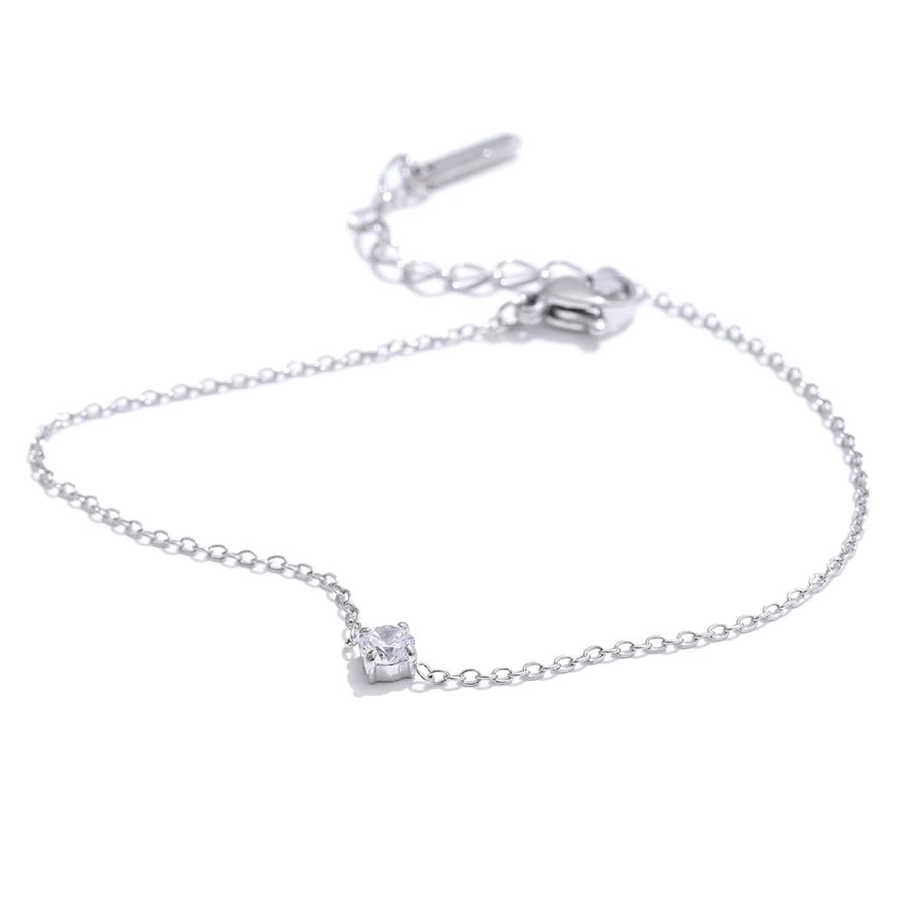 Dainty stone bracelet