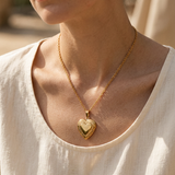 Locked heart necklace