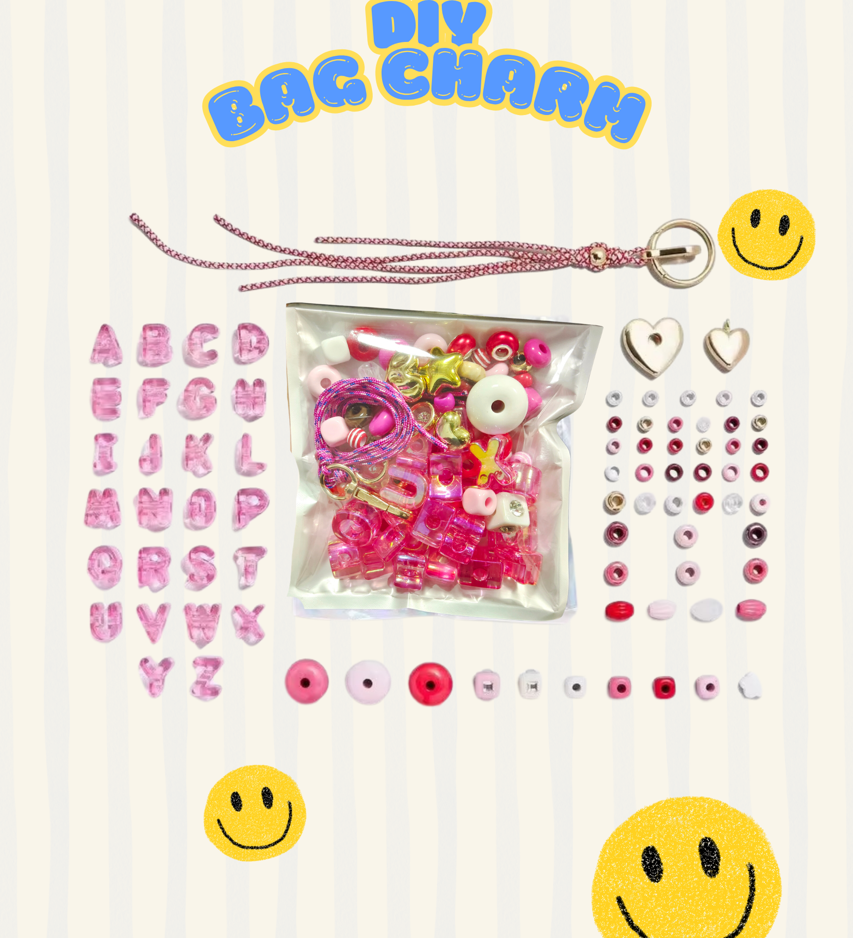 DIY BAG CHARM KEYCHAIN