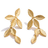 Summer leaf earrings