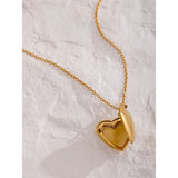 Locked heart necklace