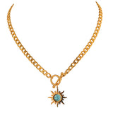 Sun turquoise necklace