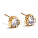 Dainty heart earrings