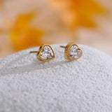 Dainty heart earrings