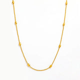 Little dots gold necklace