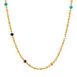 Colorful dainty necklace