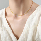 Colorful dainty necklace