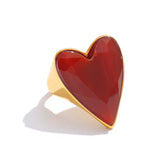 Adjustable heart ring