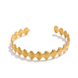 Sea star shell bangles