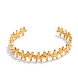Sea star shell bangles