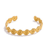 Sea star shell bangles