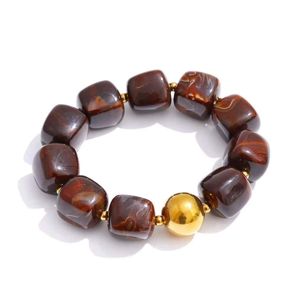 Acrylic beads bracelet