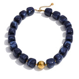 Acrylic square beads necklace