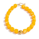 Acrylic square beads necklace