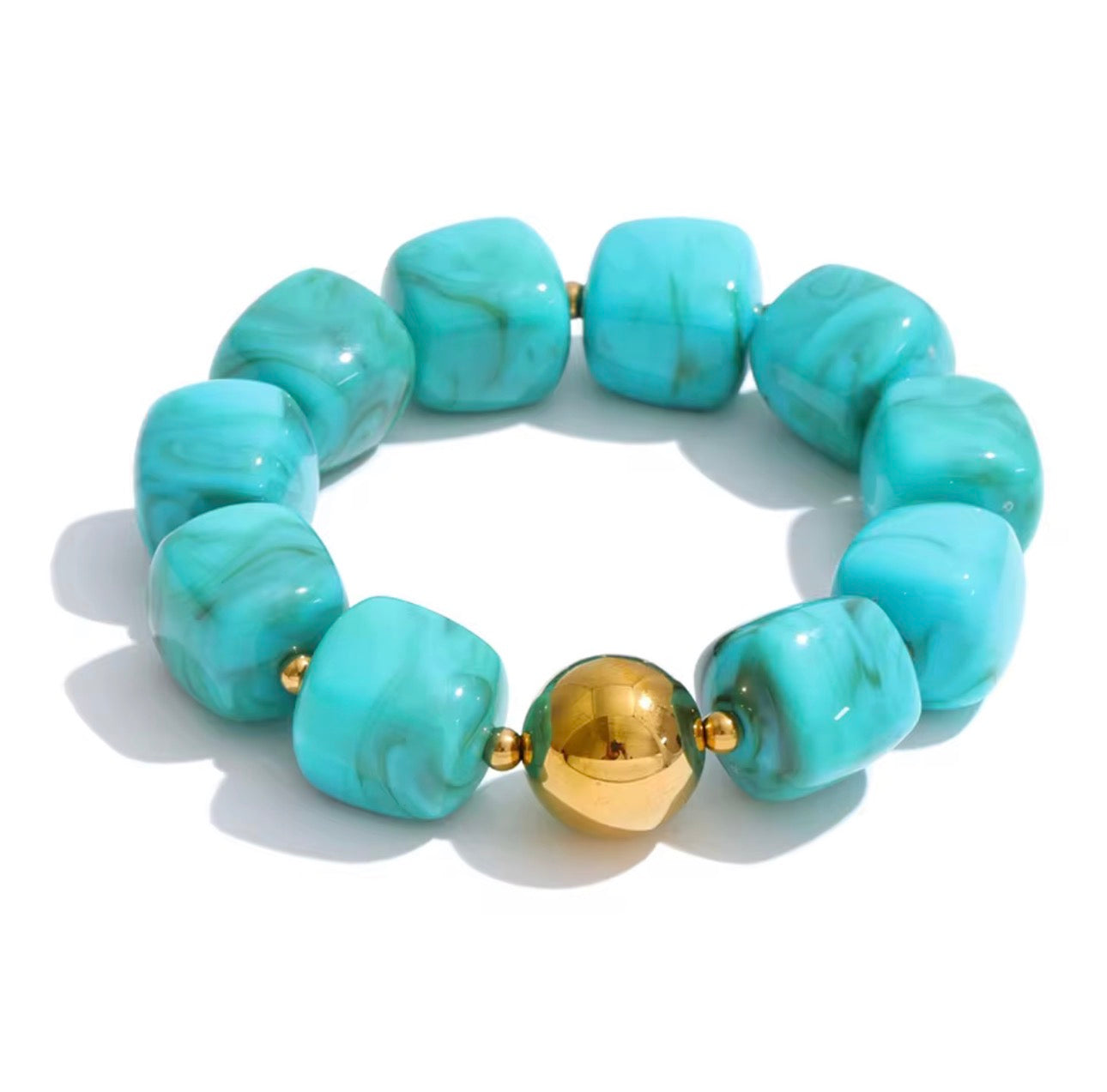 Acrylic beads bracelet