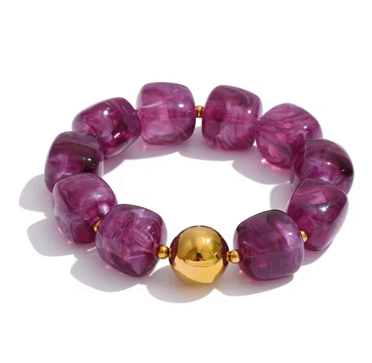 Acrylic beads bracelet