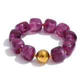Acrylic beads bracelet