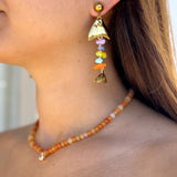 Colorful fish earrings