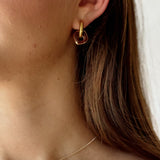 Burgundy earrings