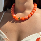 Acrylic square beads necklace