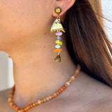 Colorful fish earrings