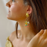 Colorful boots earrings