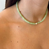 Color Natural Stone beaded necklace
