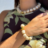 Acrylic square beads necklace
