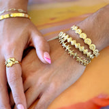 Sea star shell bangles