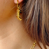 Girl boots earrings