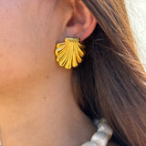 Statement shell earrings