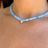 Color Natural Stone beaded necklace