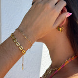 Shell gold bracelet