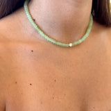 Color Natural Stone beaded necklace