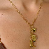 Cowgirl gold necklace